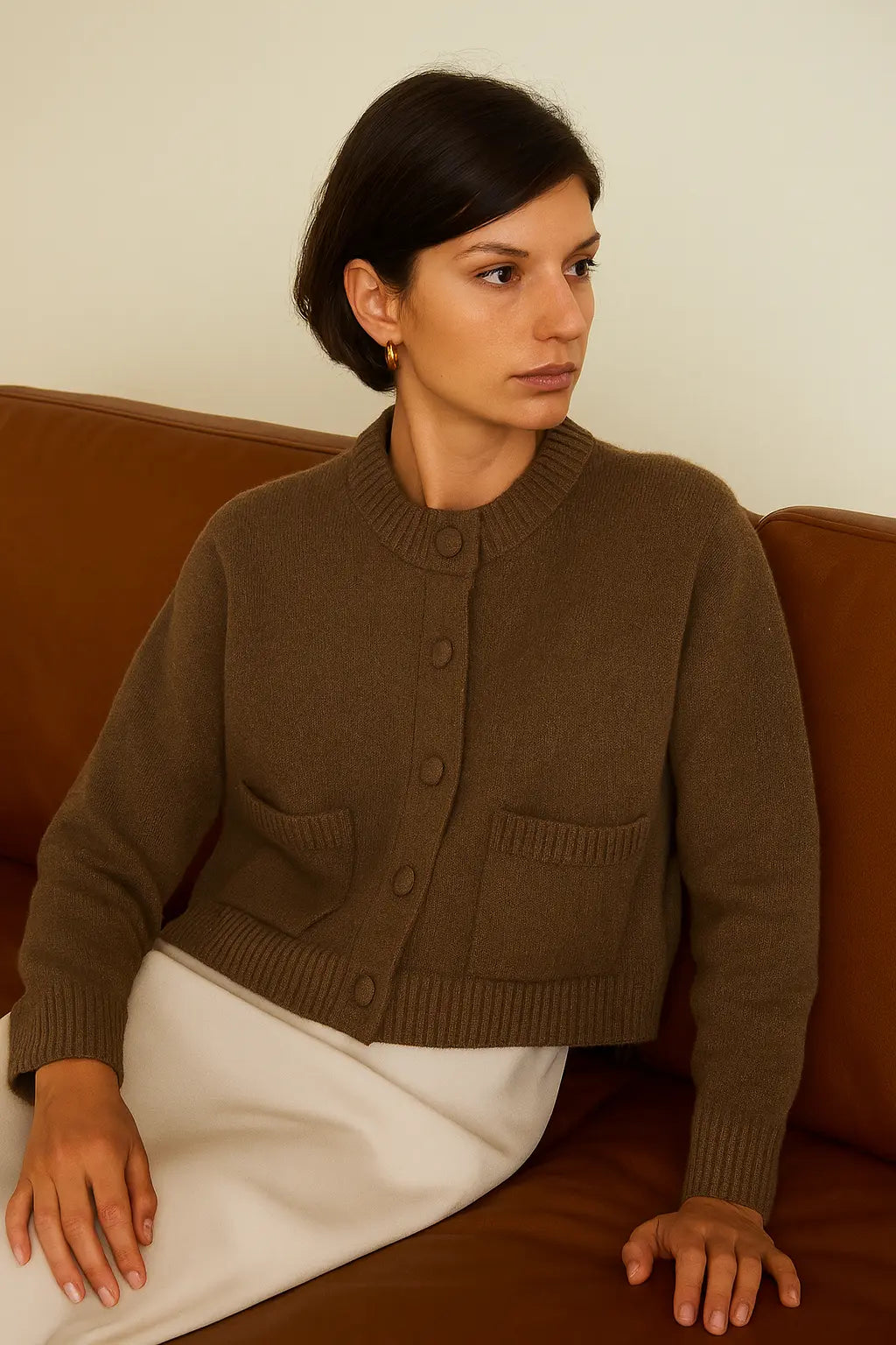 Auralie Comfy Cardigan – Ciepło z odrobiną elegancji